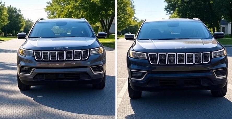 2026 Cherokee vs. the previous generation, highlighting design changes